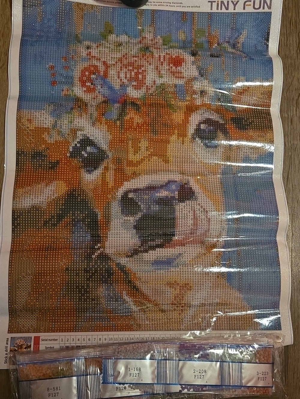 Floral Crown Cow Diamond Painting